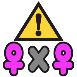 :warning_female_x_female: