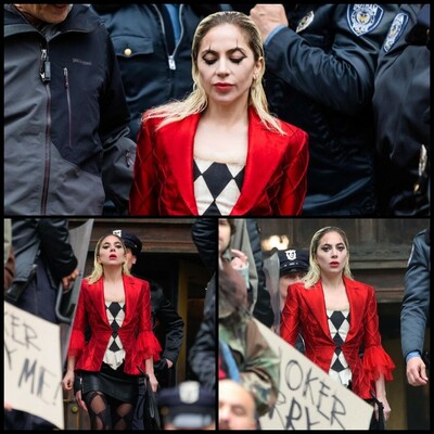 Lady Gaga seen filming Joker 2 'on location' in New York City.