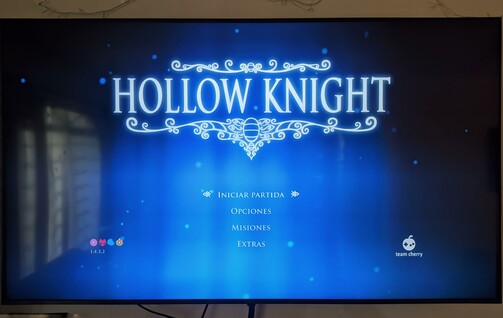 Hollow Knight home menu