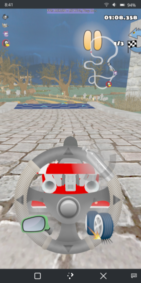 SuperTuxKart on Moto E5 Plus