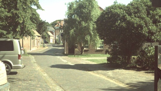Photo of a cobbled street in a small northern town