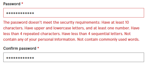 password web prompt