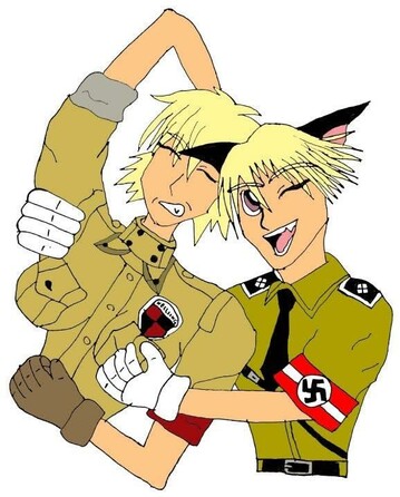 Fanart I’ve drawn in 2010 of Schrödinger groping Seras Victoria