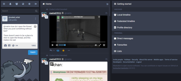 The UI as I see it, because some instances have multiple and I don't know.