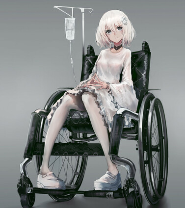 sauce: https://www.pixiv.net/en/artworks/63729259

#sfw #wheelchair 
 #disawaifu