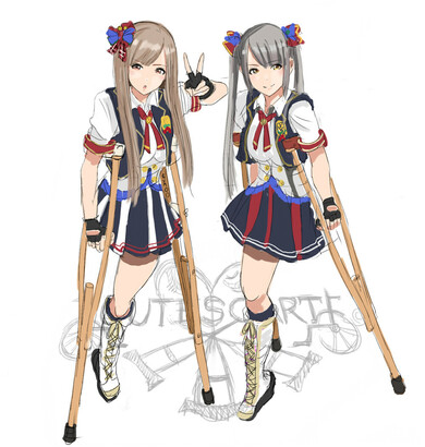 sauce: https://www.pixiv.net/en/artworks/65854918

#sfw #amputee #crutches 
 #disawaifu