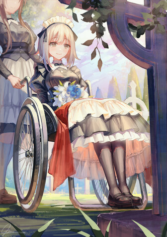 sauce: https://www.pixiv.net/en/artworks/83129738

#sfw #wheelchair 
 #disawaifu