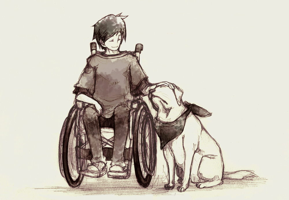 sauce: https://www.pixiv.net/en/artworks/924700

#sfw #wheelchair #disahusbando 
 #disawaifu