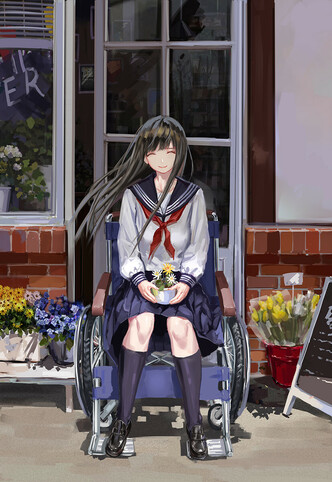 sauce: by Inneanis

#sfw #wheelchair 
 #disawaifu