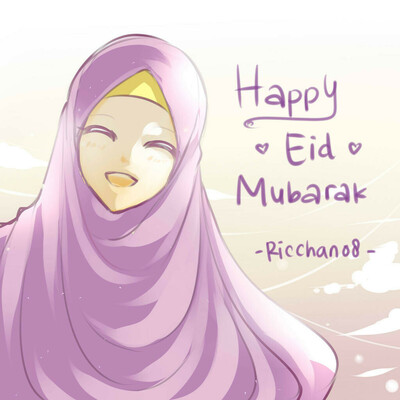 sauce: https://www.deviantart.com/ricchan08/art/EID-MUBARAK-2017-688465695 
 #hijabae 